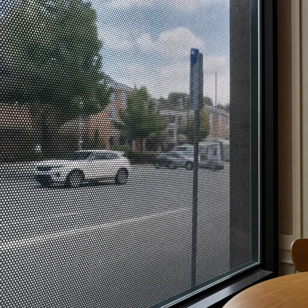 Detalj perforacije iz unutrašnjosti lokala