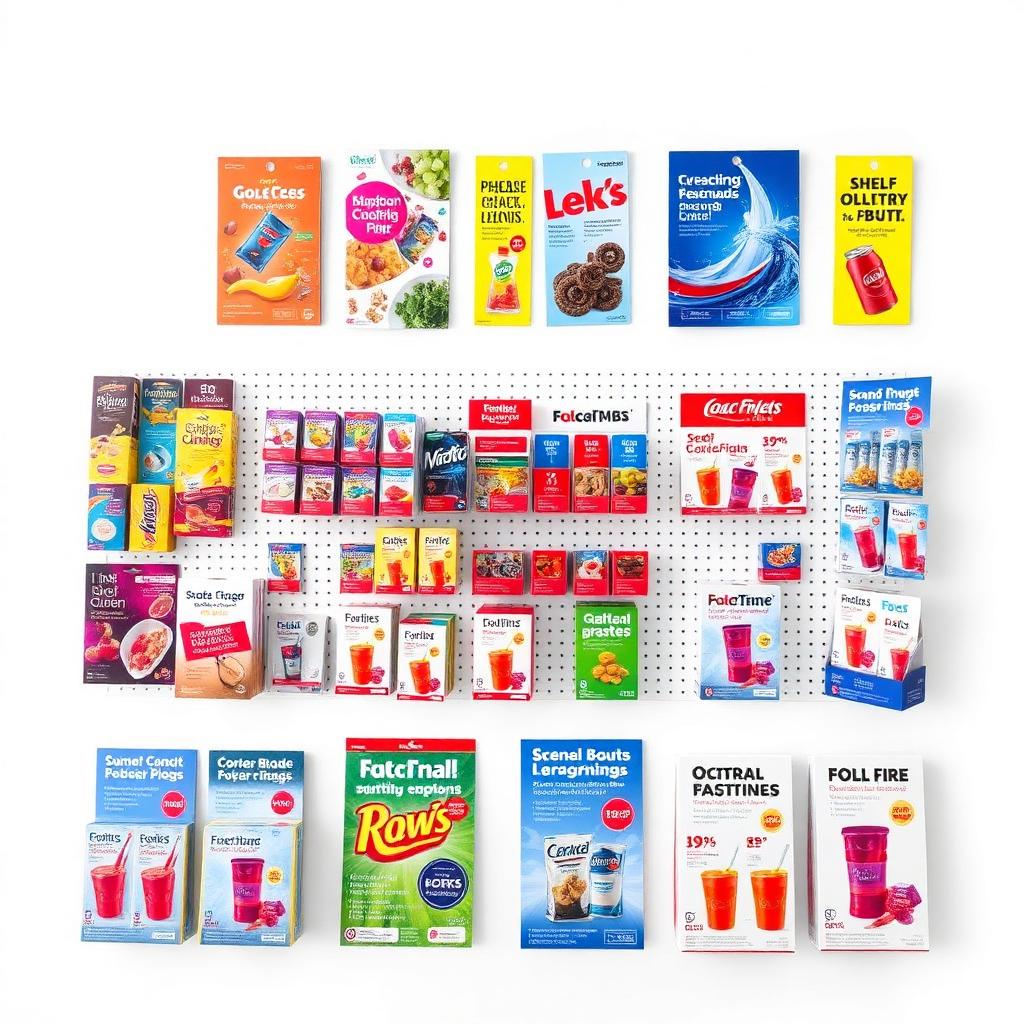 Set POS materijala — wobleri, toperi, shelf talkeri